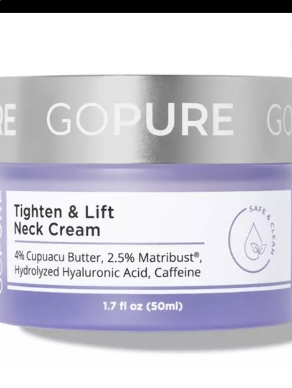 GOPURE Tighten & Lift Neck Cream 1.7 Fl Oz New In Box